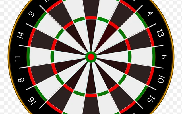 Dartboard png sticker, entertainment illustration